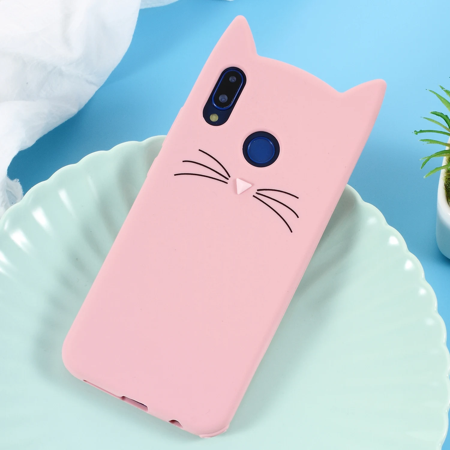 Dulcii чехол для huawei p20 Lite принципиально розовые чехлы lite Накладка телефона 3D Cat