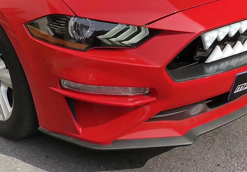 Передние разветвители для губ из углеродного волокна/АБС бампер фартуки