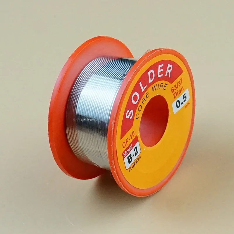 

0.5/0.6/0.8/1.0 63/37 FLUX 2.0% 45FT Tin Lead Tin Wire Melt Rosin Core Solder Soldering Wire Roll 50g