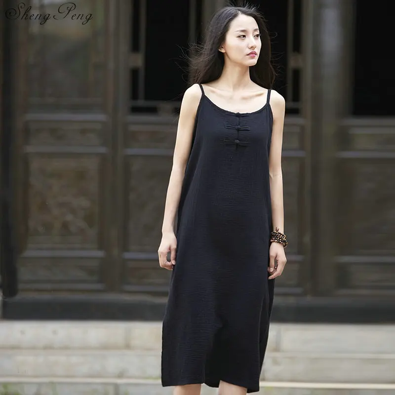 Летнее китайское стильное Ретро Ципао большого размера свободное традиционное