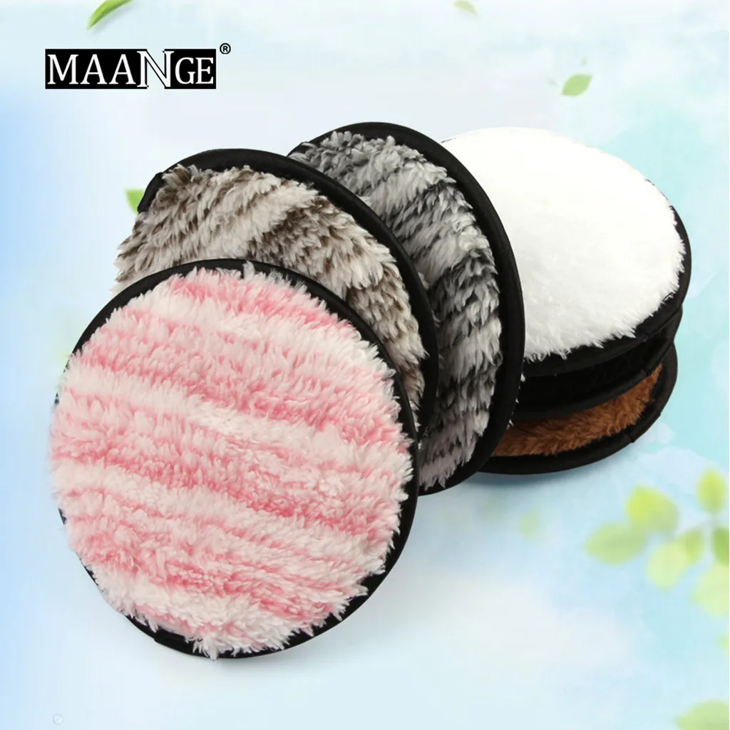 Волшебное средство для снятия макияжа puff накладки из микрофибры Remover мягкое