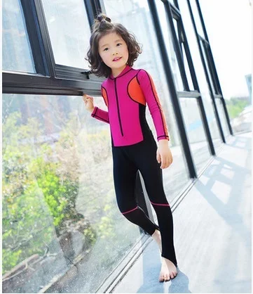 

New Summer Lycra Children's Long Sleeve Boy Girl Diving Suits Kids Full Body Jellyfish Sunscreen Beach Swimwear Surfing Clothing