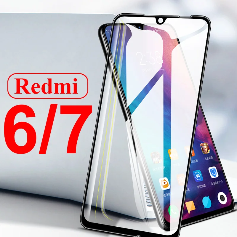 Protective glass on the for xiaomi redmi note 7 6 pro 6a ksiomi tempered armored xiomi red mi note7 note6 6pro screen protector | Мобильные