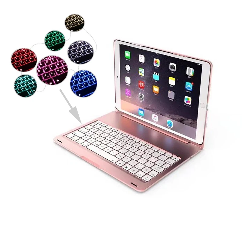 7 видов цветов с подсветкой беспроводной Bluetooth клавиатура для Apple iPad Pro 10 5 умный