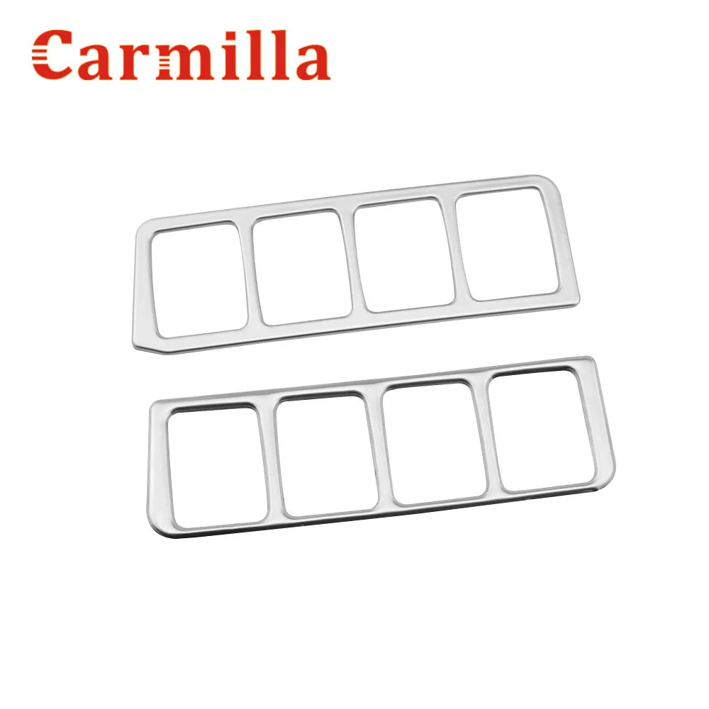 Carmilla наклейка на панель управления переключателем фар из нержавеющей стали для