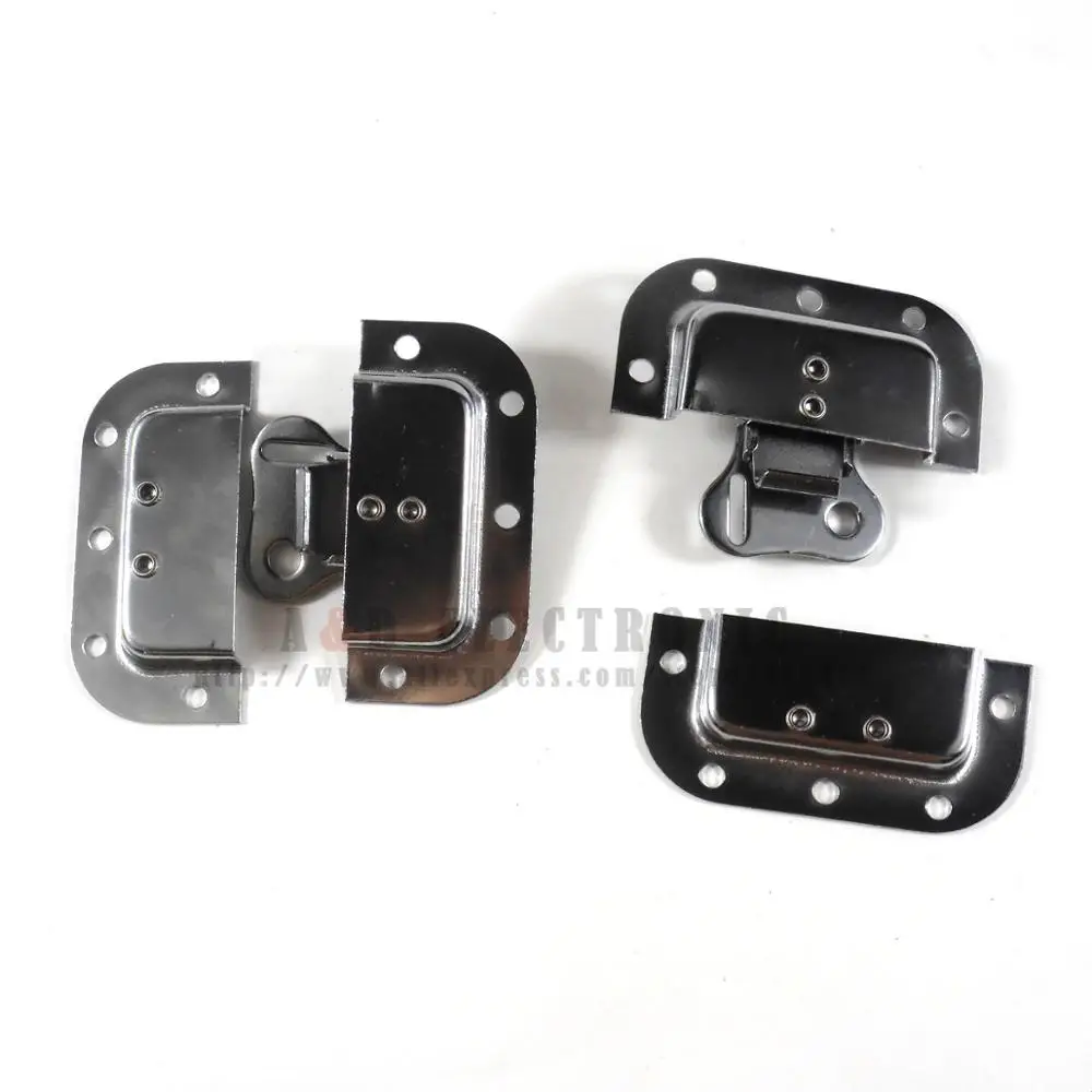 (2) две хромированные маленькие защелки-бабочки (раздельная тарелка навесной