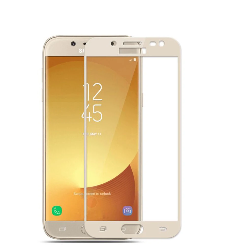 Закаленное стекло экрана полное покрытие протектор для samsung Galaxy J3 Pro J330F SM-J330F SM-J330F/DS SM-J330FN защитная пленка
