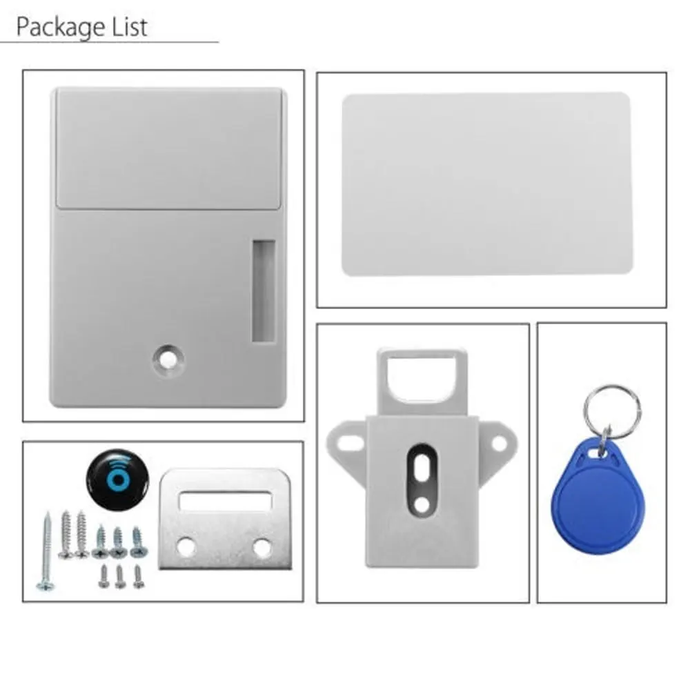 RFID замок ящика шкаф прочный без перфорации отверстие DIY цифровой дверной