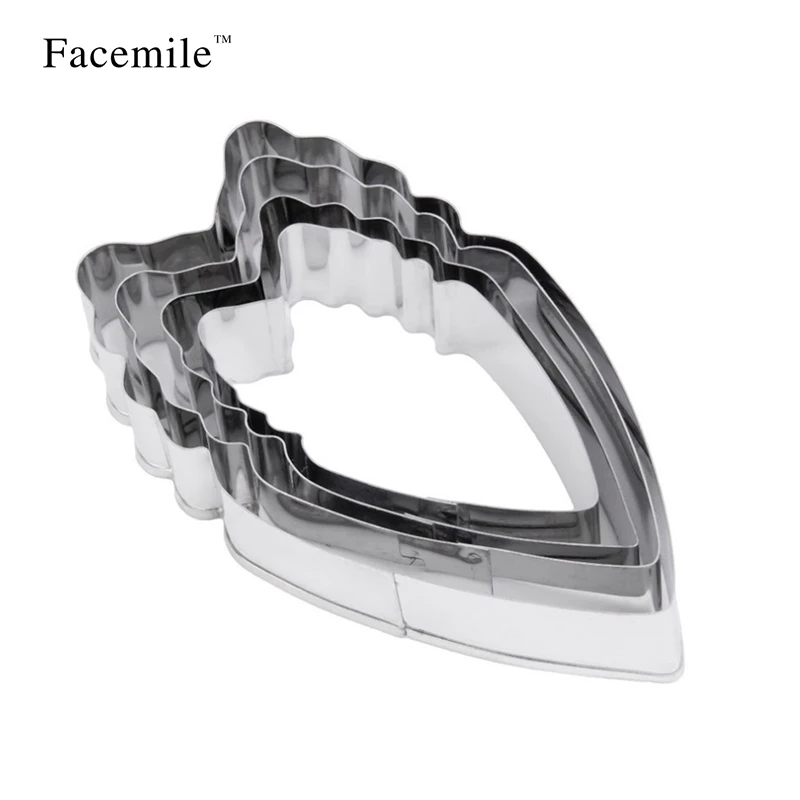 Facemile 4 шт./компл. украшение для торта из помадки лепестки цветов резак форма пион