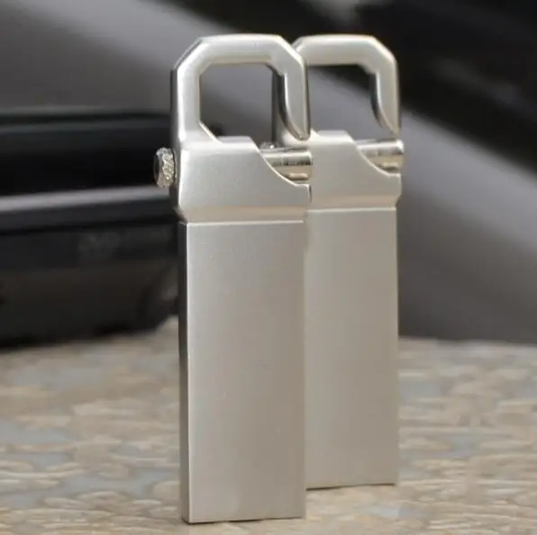 Водонепроницаемый USB флеш-накопитель 8 ГБ 16 32 64 нержавеющая сталь серебро мини