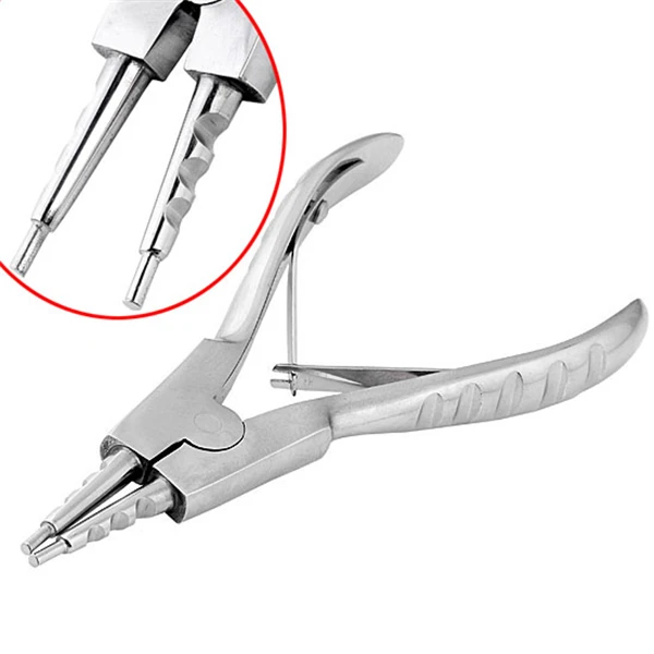 Rings Opening Plier Ayliss, лидер продаж, 1 шт., класс 316L, кольца из нержавеющей стали, открывающиеся плоскогубцы для женщин, серьги-кольца, профессиональные инструменты для пирсинга тела - Цвет: Rings Opening Plier