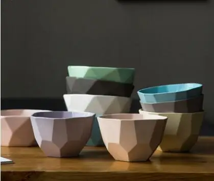 Fashion Candy Colors Household Ceramic Baking With Cover Binaural Jelly Pudding Soup Tableware Palace Spaghetti Noodel Bowl | Дом и сад