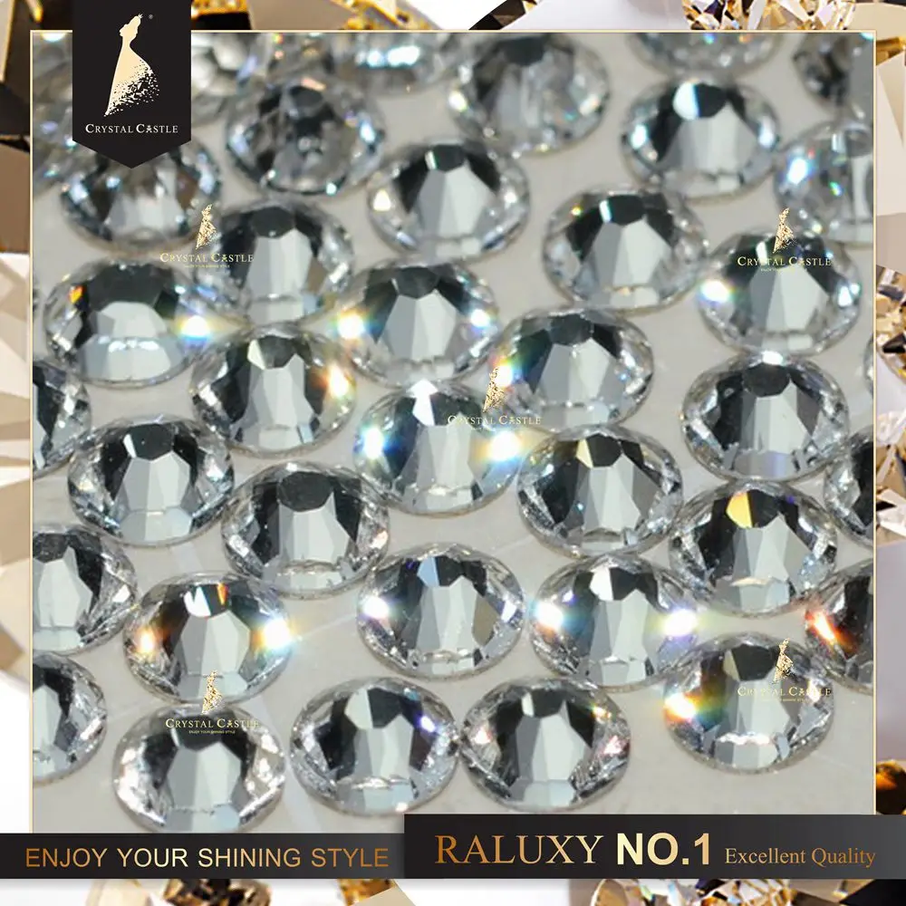 Хрустальный замок из железа на SS16 4 мм прозрачный кристалл Горячая фиксация страз