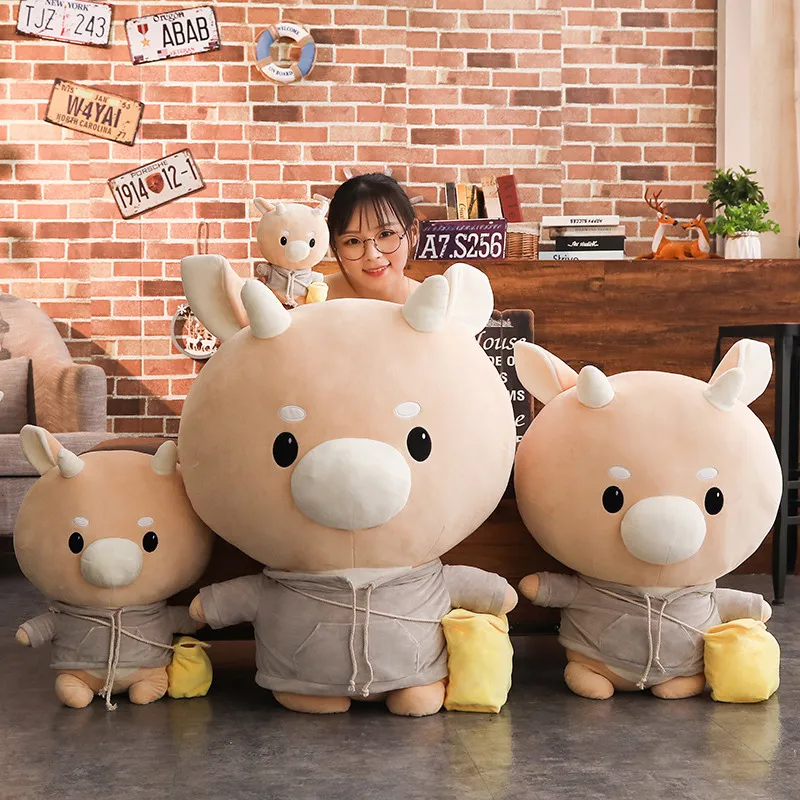 

60cm Giant Hot Sale New Arrive Korean TV Korean Drama Jin Secretary Hard Cow Stuffed Plush Doll Cute Cattle Toys Baby Kids Gift