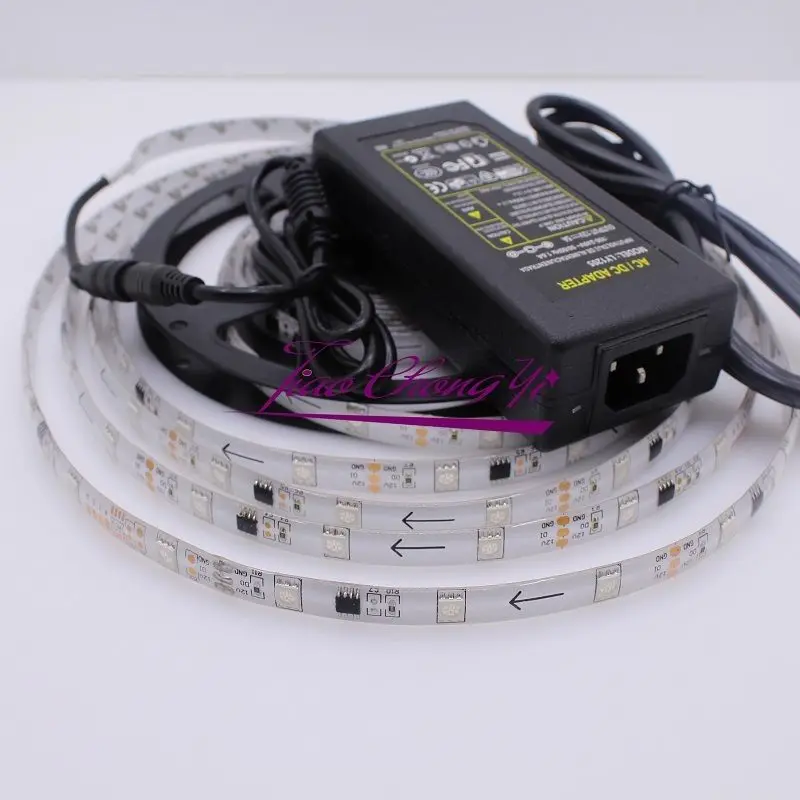 5 м WS2811 5050 лошадь гонки RGB полный цвет 150LED полоса IP65 + 5A 12 в ЕС/США