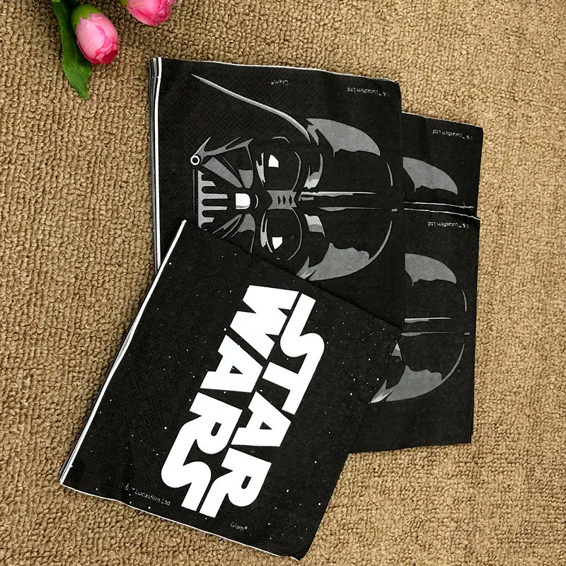 20 шт./лот Звездные войны салфетки для детского душа бумажные с днем рождения