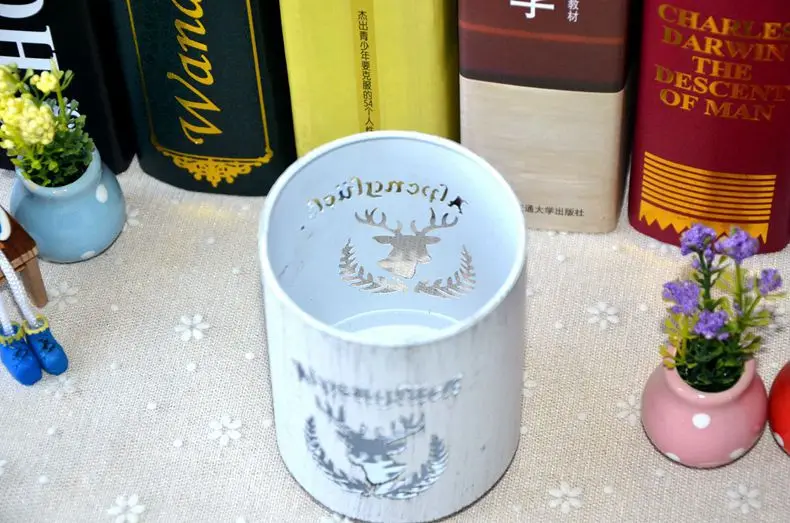 1 шт. Рождественский держатель для свечей фонарь банка Navidad подсвечники домашний