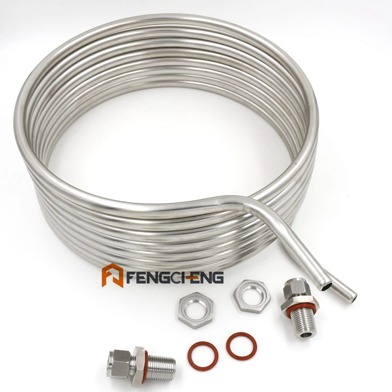 25 'x 1/2 &quotWeldlss HERMS Coil 304 труба из нержавеющей стали диаметр 12&quot|immersion wort chiller|wort