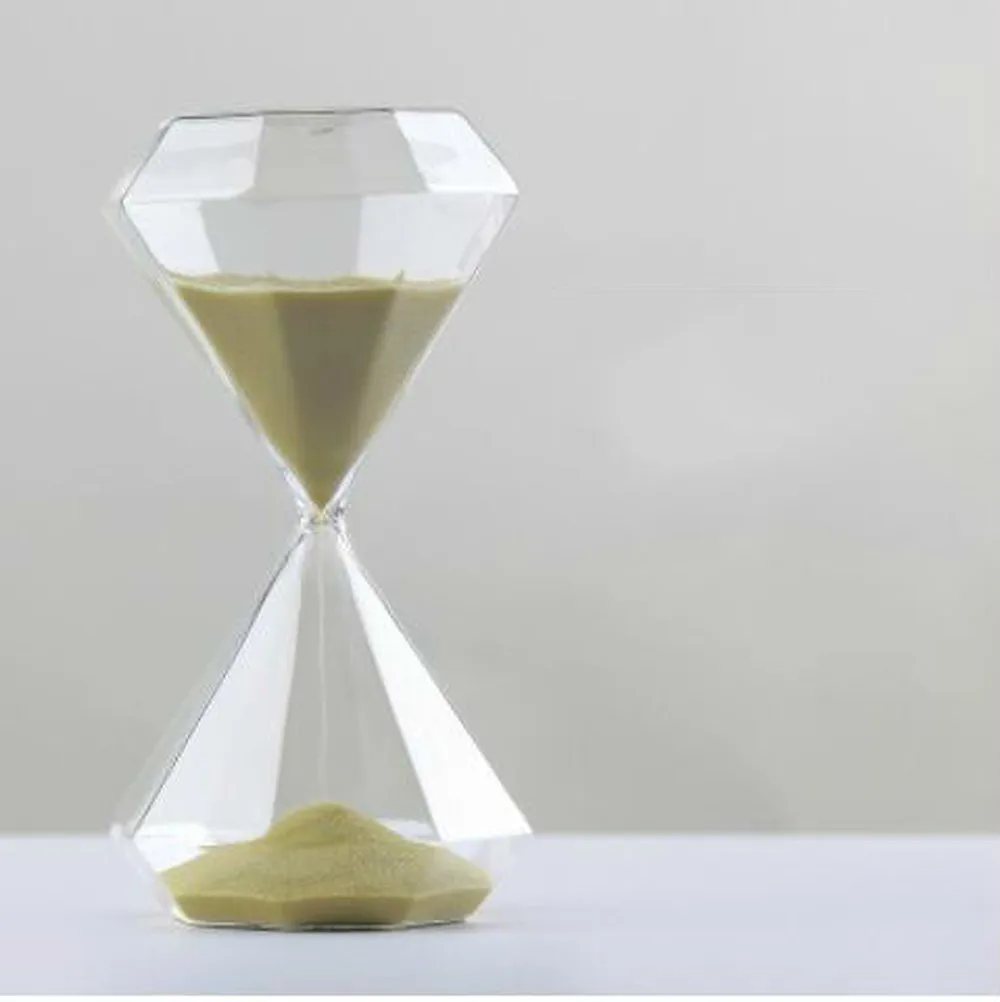 

A Pcs Nordic modern minimalist diamond hourglass time home decoration glass crafts gift festival AP5111626