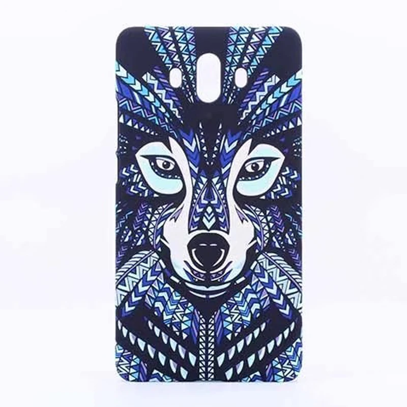 

Case For Huawei Mate 10 Cover Plastic Animal frosted relief night glow Hard phone Case For Huawei Mate 10 Pro fundas kimTHmall