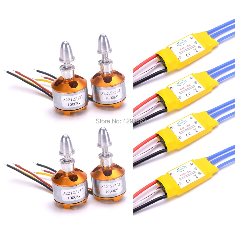 30A бесщеточный мотор ESC & XXD 2212 1000KV и 1045 для квадрокоптера F450 S550|Детали аксессуары| |