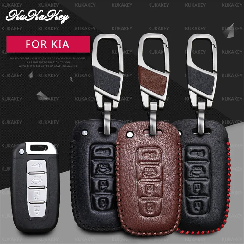 Дистанционный Чехол для автомобильного смарт ключа KUKAKEY KIA K5 Sportage R Sorento Кожаный