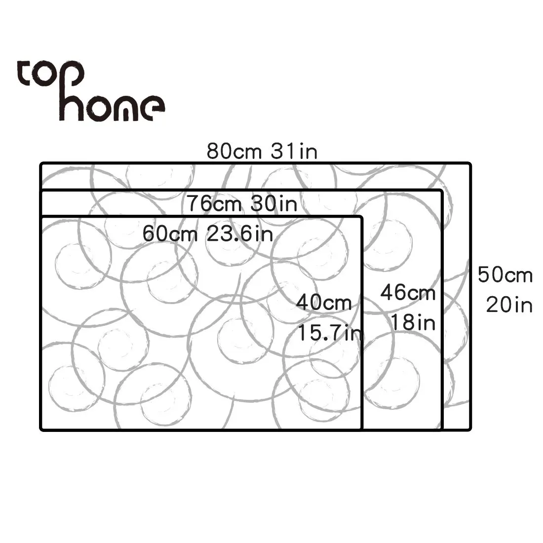 Tophome для чистой воды голубое небо Stone коврик ковер в холл Забавный украшения дома