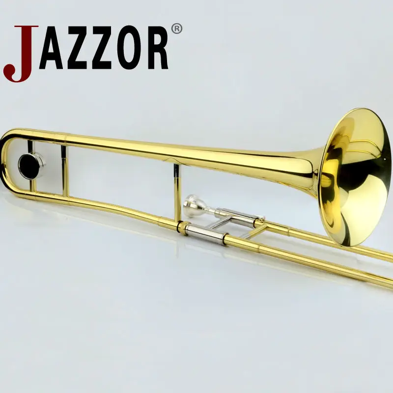 JAZZOR JBSL 700 высоко тромбон B плоский золотой лак латунный ветровые инструменты с