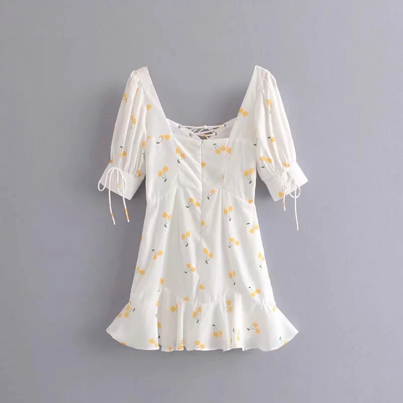 Женское винтажное платье в стиле бохо элегантное праздничное с квадратным