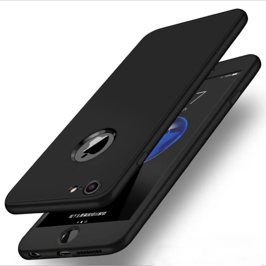 360 Защитный чехол для iPhone 6 5S силиконовый мягкий из ТПУ S Plus SE 7 8 X чехлы телефонов |