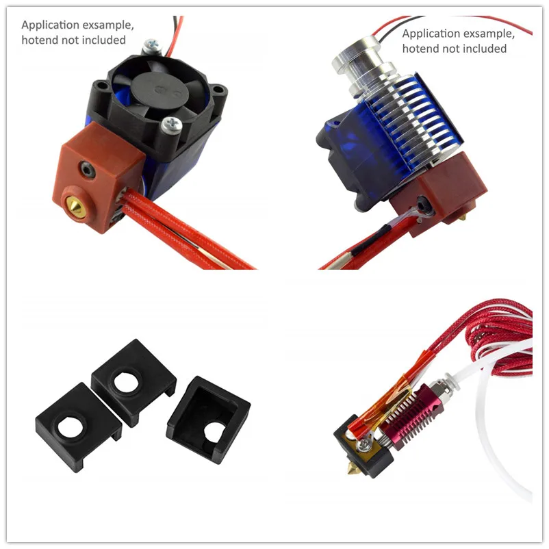 Новый V6 силиконовый чехол для 3D принтера поддержка PT100 Оригинальный J head hotend 1 75/3 0