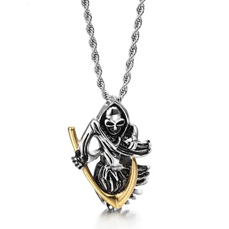 Мужское ожерелье из титана ювелирные изделия нержавеющей стали Мужская