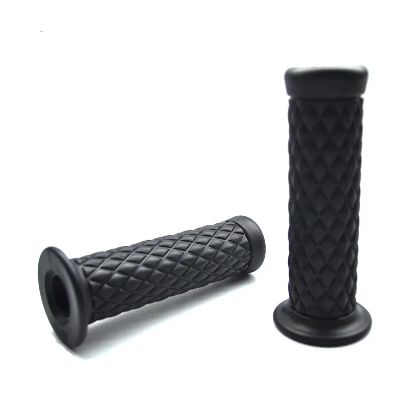 

22mm 7/8" Motorcycle Handlebar Hand Grip Bar End Black Brown Grips Handstuck For Honda Suzuki Cafe Racer for honda ducati