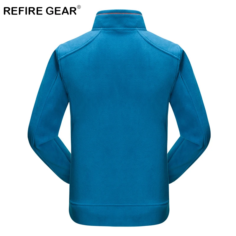 Мужская ветрозащитная куртка ReFire Gear зимняя теплая флисовая для походов на