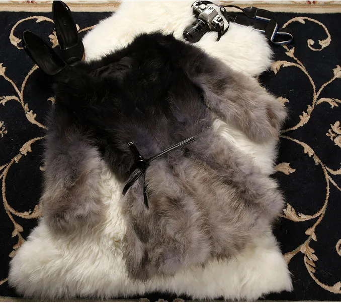 Бесплатная доставка новое пальто из натурального меха енота Женская длинная