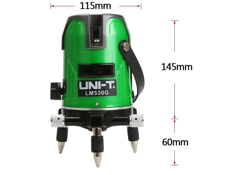 UNI-T LM520G LM530G LM550G лазерный уровень 2 линии 3 линии 5 линий 360 градусов самонивелирующийся перекрестный лазерный уровень зеленые линии лазерный уровень