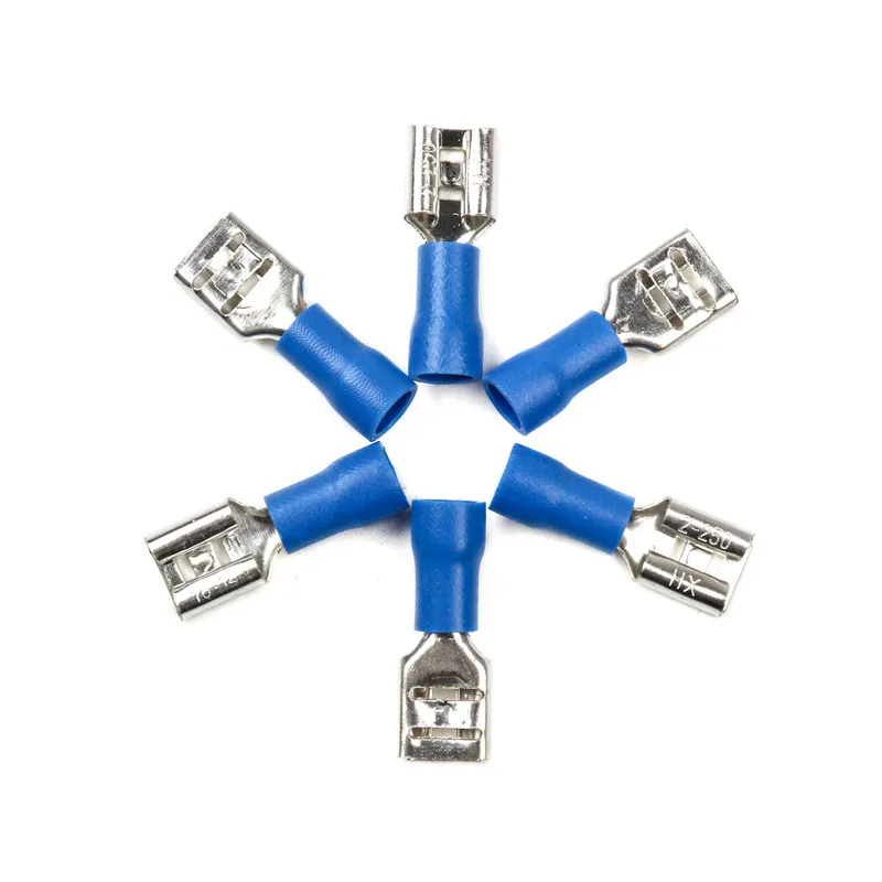 100 шт. женские клеммы изолированные электрические обжимные для разъемов 1 5 2 мм2