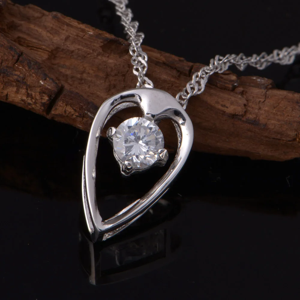 Новые изысканные серьги/ожерелье с платиновым покрытием серия в форме капли