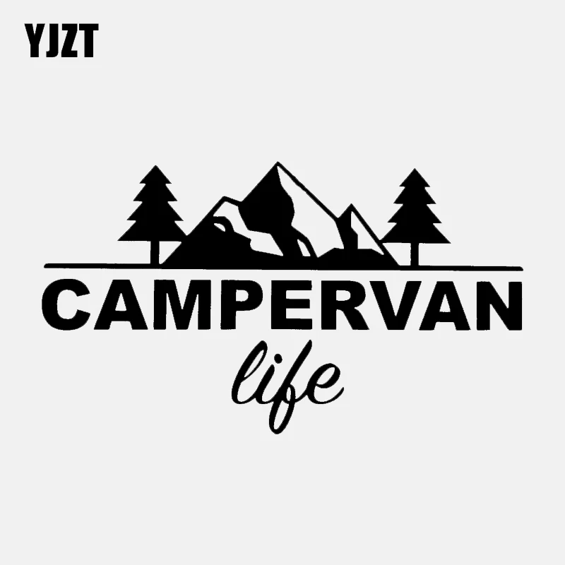 YJZT 14 8 см * 3 модная виниловая наклейка на окно автомобиля Campervan life замечательная