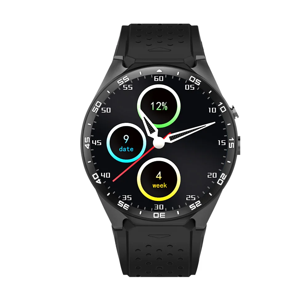 KINGWEAR KW88 smart watch ОС Android 5 1 MTK6580 Процессор 39 дюймов Экран 2.0MP камеры 3g WI-FI gps |