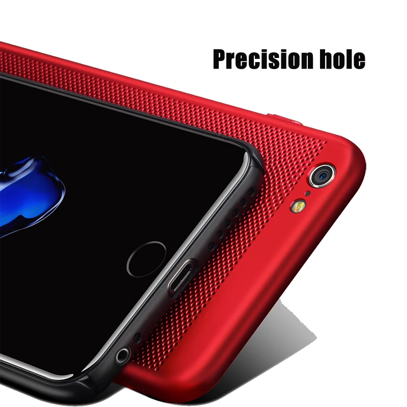 Ultra Slim Phone Case For iPhone 6 6s 7 8 11 14 Plus Hollow Heat Dissipation Case For iPhone 14 13 11 12 Pro Max XR X XS MAX SE