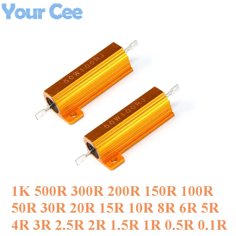 2 шт., проволочные резисторы Your Cee 50 Вт