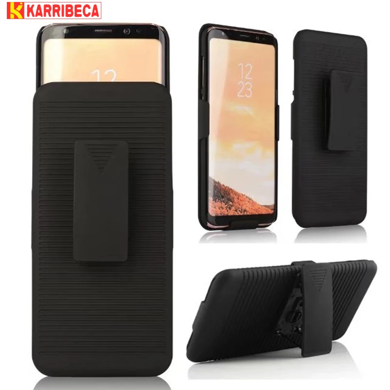 Karribeca Прочный комбо кобура Обложка для samsung galaxy s8 ремешках противоударный Броня