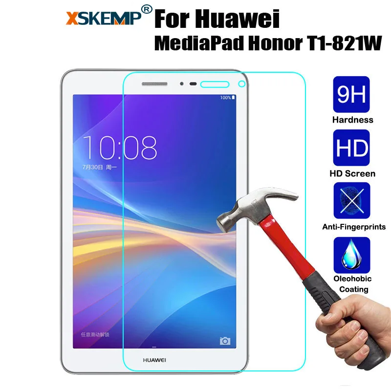 XSKEMP Настоящее закаленное Стекло для huawei MediaPad честь T1 8 &quotT1-821W Экран протектор Tablet