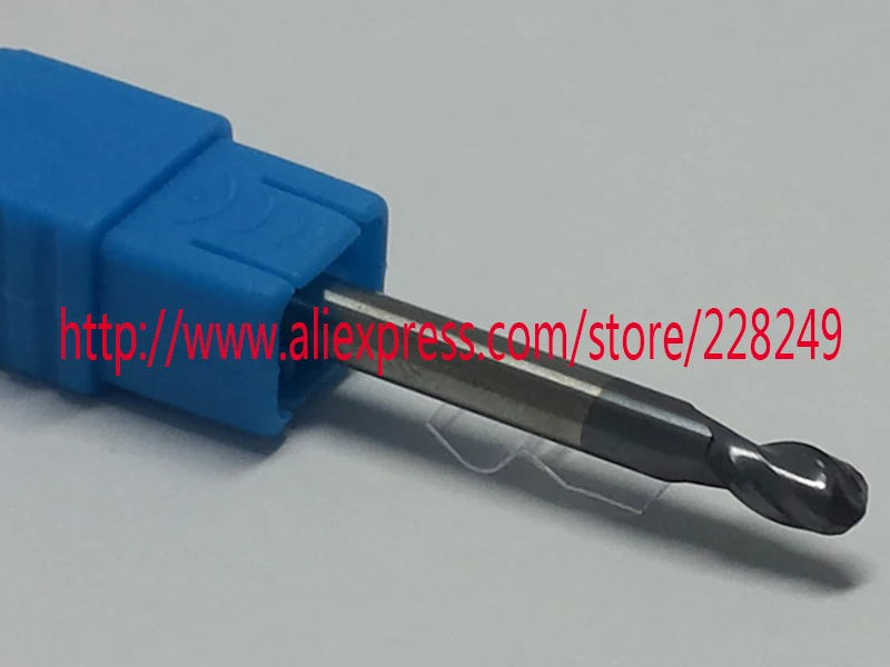 

1 шт. R2 * 8 * D4 * 50-HRC55 2 флейты Вольфрам твердосплавное покрытие сферические концевые фрезы CNC фрезы