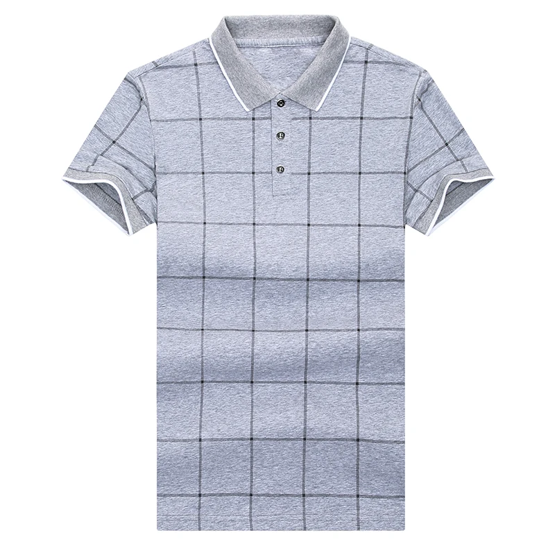 

Liseaven Men's Casual T-Shirt Turn-down Collar tshirt Short Sleeve T Shirts Male Cotton Tee Shirts