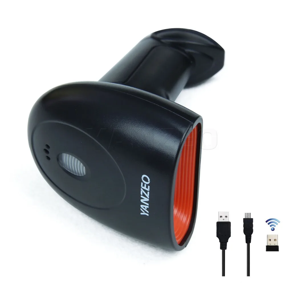 Беспроводной ручной лазерный сканер штрих кода Yanzeo 2 4G USB 1D кода|Сканеры| |
