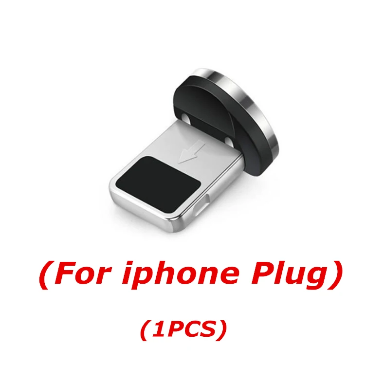 Just Plug For iphone Цветной светодиодный магнитный кабель для телефона, быстрая зарядка, кабель Micro USB Type C, зарядное устройство для iPhone XS 8, Xiaomi, Samsung, кабель USB C - Цвет: Just Plug For iphone