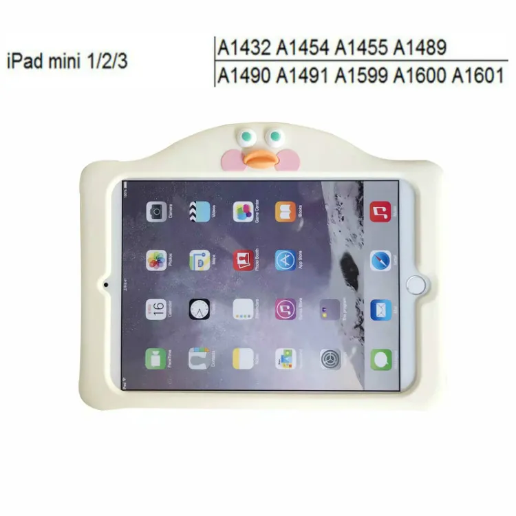 Для ipad 9,7 чехол для Apple ipad 2 3 4 Air 1/Air 2/Pro 9,7 10,5 чехол для ipad Mini 1 2 3 4 Дети милые мягкая силиконовая подставка чехол Funda - Цвет: For ipad mini 123