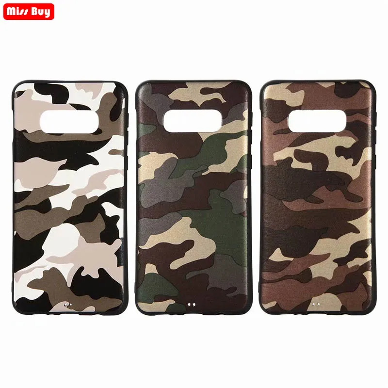 Защитный камуфляжный чехол для Samsung galaxy A6 A8 A7 A9 2018 S8 S9 Plus S7edge S10 Lite J4 J6 тонкий мягкий
